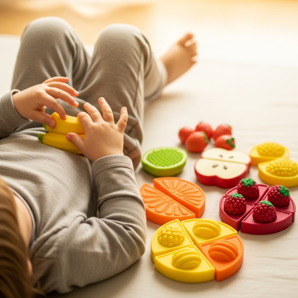 Ilustración de una familia feliz en la cocina